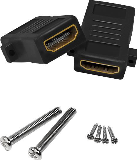 Actual product image LogiLink Junction box, 2x HDMI coupling (HDMI, 8.60 cm)