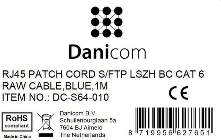 Produktbild Dsit CAT 6 Netzwerkkabel LSOH (CAT6, 1 m)