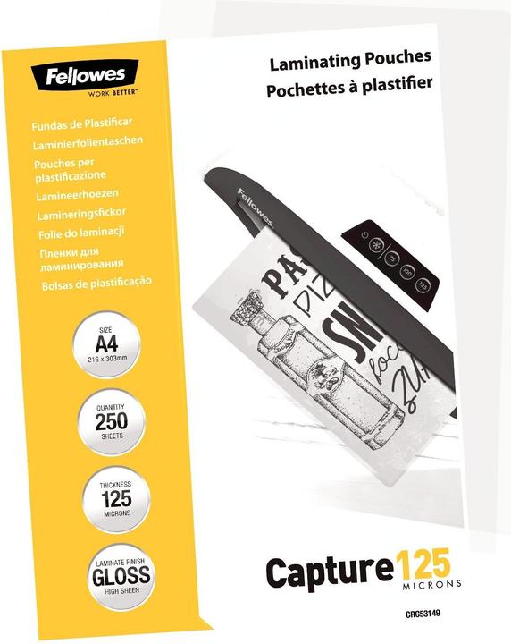 Productafbeelding Fellowes Vang 125 (A4, 250 Stuk, 125 µm)
