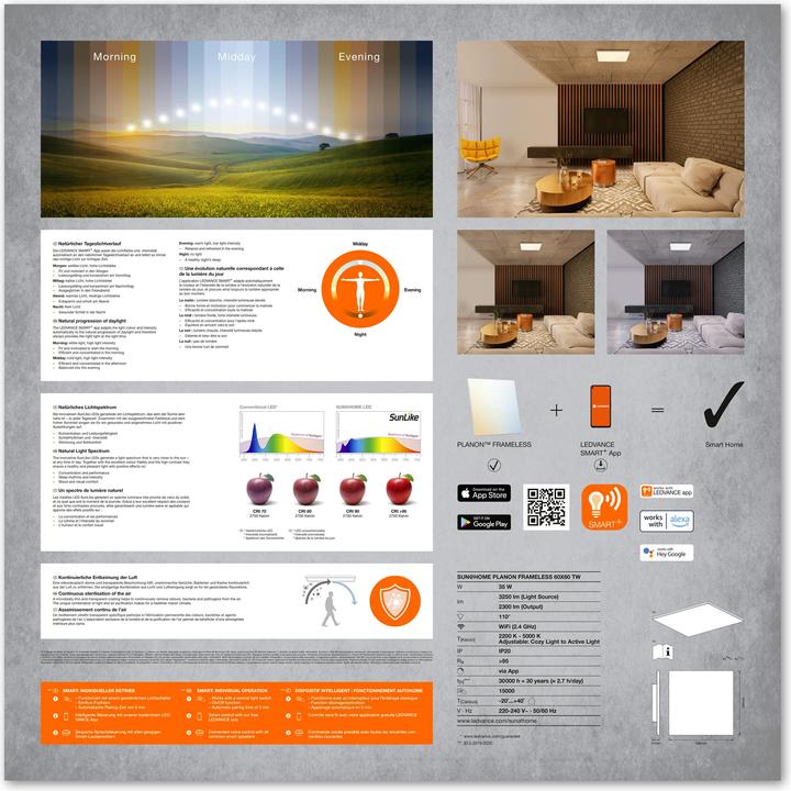 Produktbild Ledvance Sun@Home Frameless Panels (3250 lm)