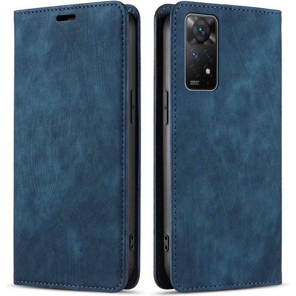 Cover-Discount Xiaomi Redmi Note 11 Pro / 12 Pro - Stand Flip Case Hülle blau (Xiaomi Redmi Note 12), Smartphone Hülle, ...