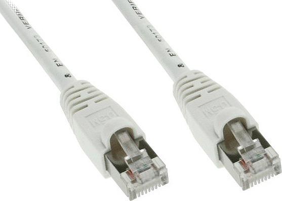Image du produit Aquatuning Câble patch, S-FTP, Cat.5e, blanc, 3m (SF/UTP, CAT5e, 3 m)