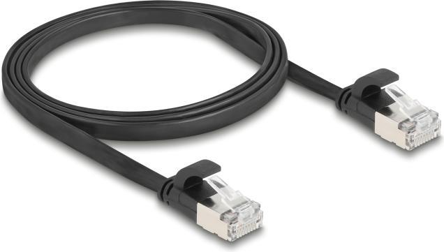 Produktbild Delock RJ45 Flachband Patchkabel Stecker zu Stecker Cat.6A 1 (CAT6a, 1 m)