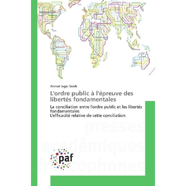 L'ordre public à l'épreuve des libertés fondamentales, Fachbücher von Ahmat Ingai Saleh