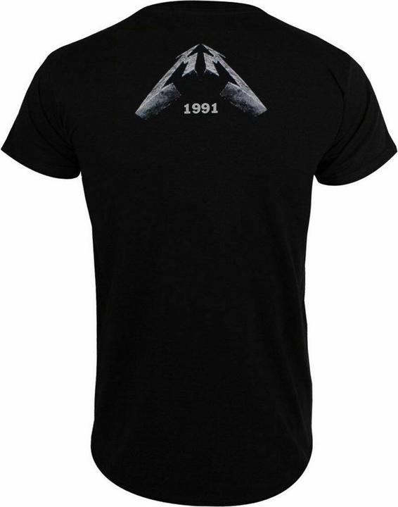 Actual product image Metallica Unisex Adult Black Album Faded T-Shirt (M)