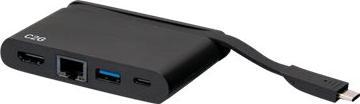 Actual product image C2G USB C Dock with HDMI, USB, Ethernet, USB C & Power Delivery up to 100W (Thunderbolt, USB-C)