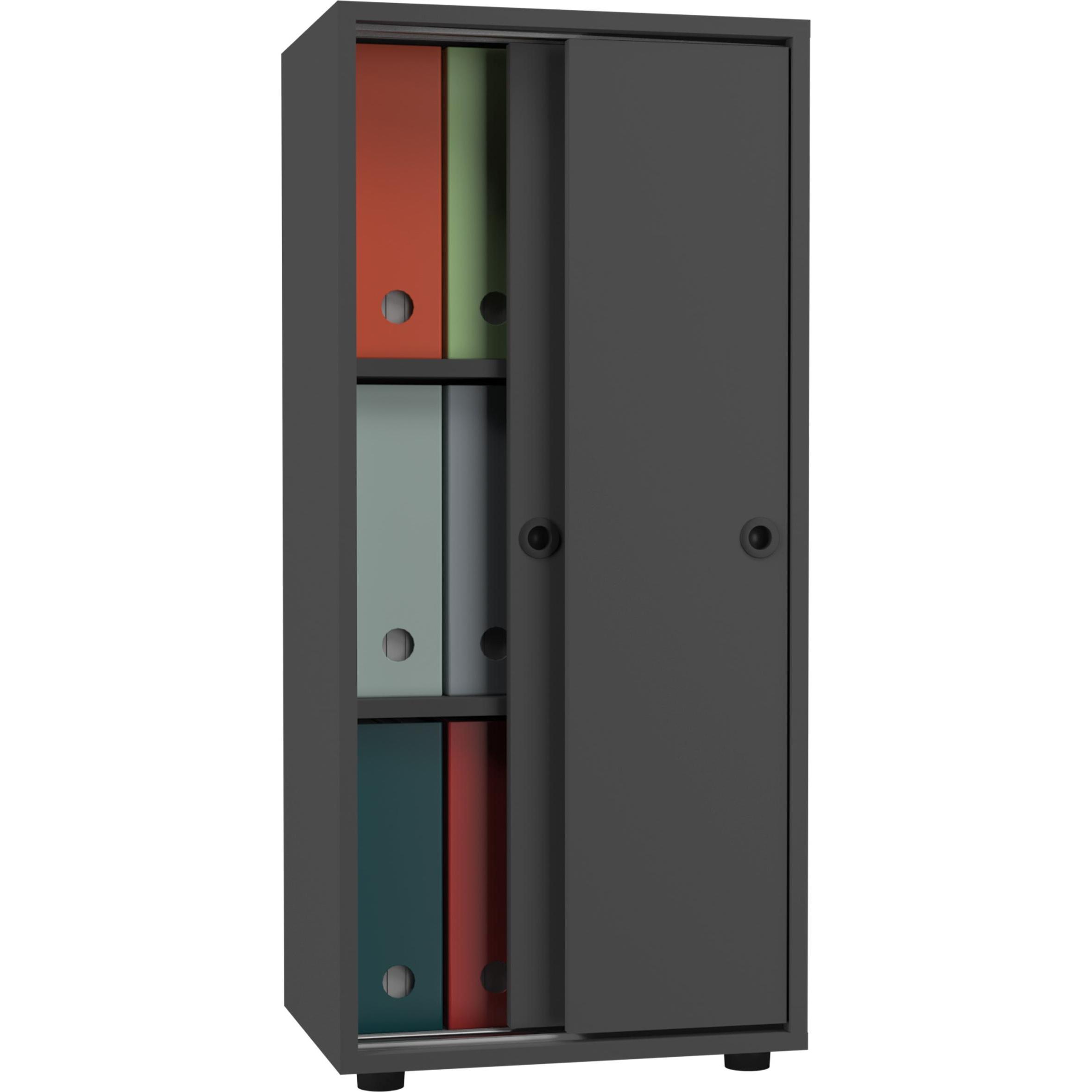 Thumbnail - VCM, Aktenschrank, Büroschrank Aktenschrank Ulas 3fach (49 x 38 x 109 cm)