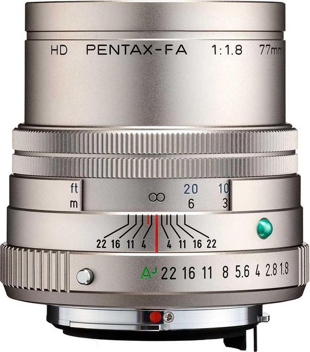 Actual product image Pentax HD FA 77mm/ 1.8 Limited silver (Pentax K, full size)