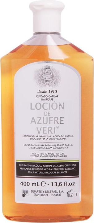 Image du produit Inteacosmetics AZUFRE VERI locion anti-caída 400 ml (400 ml)