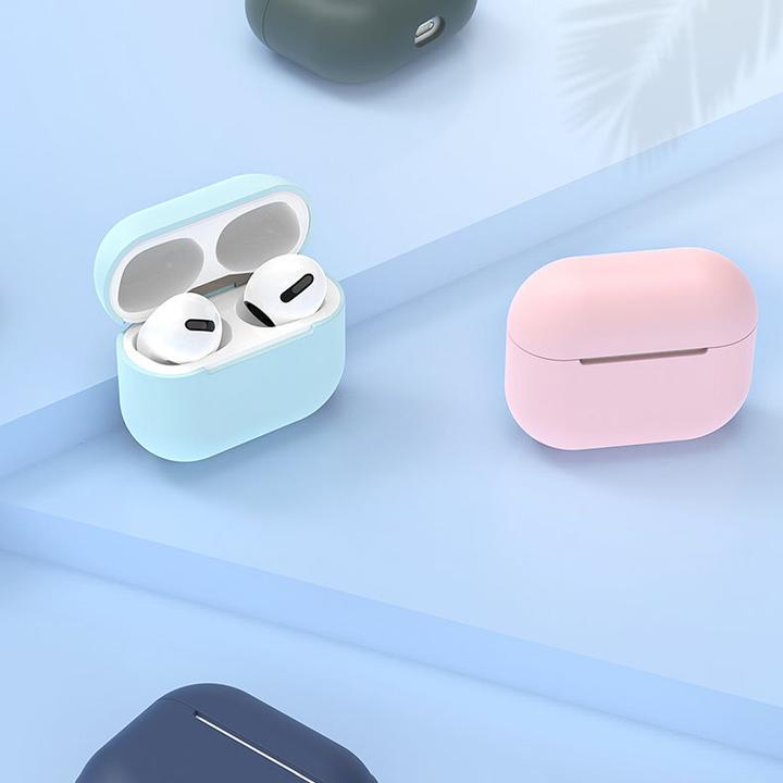 Immagine prodotto Hurtel Custodia per AirPods 3 cover morbida in silicone per cuffie bianca (custodia C) (Borsa per cuffie)