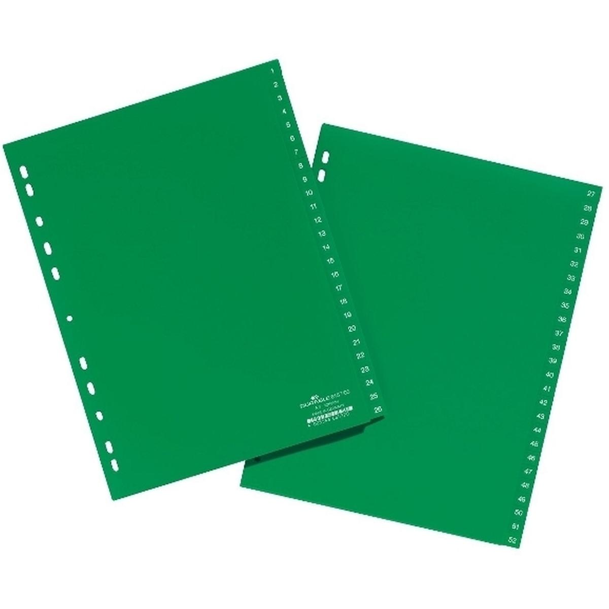 Durable, Ordner Zubehör, Register PP grün