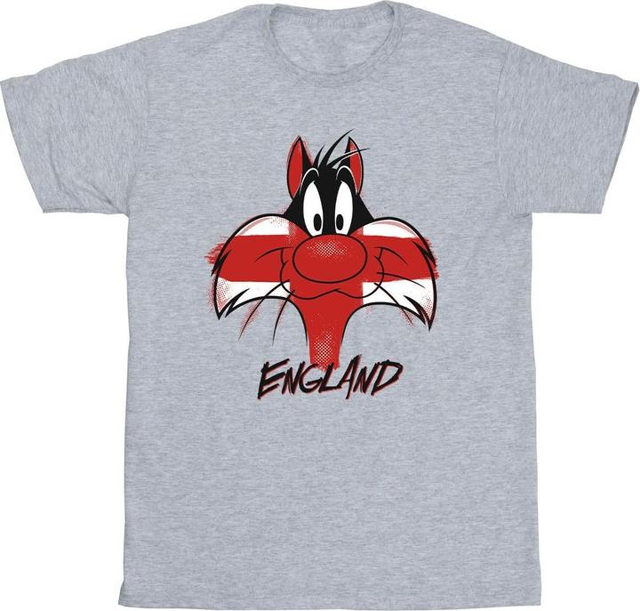 Immagine prodotto Looney Tunes Sylvester England Face Maglietta Uomo (L)