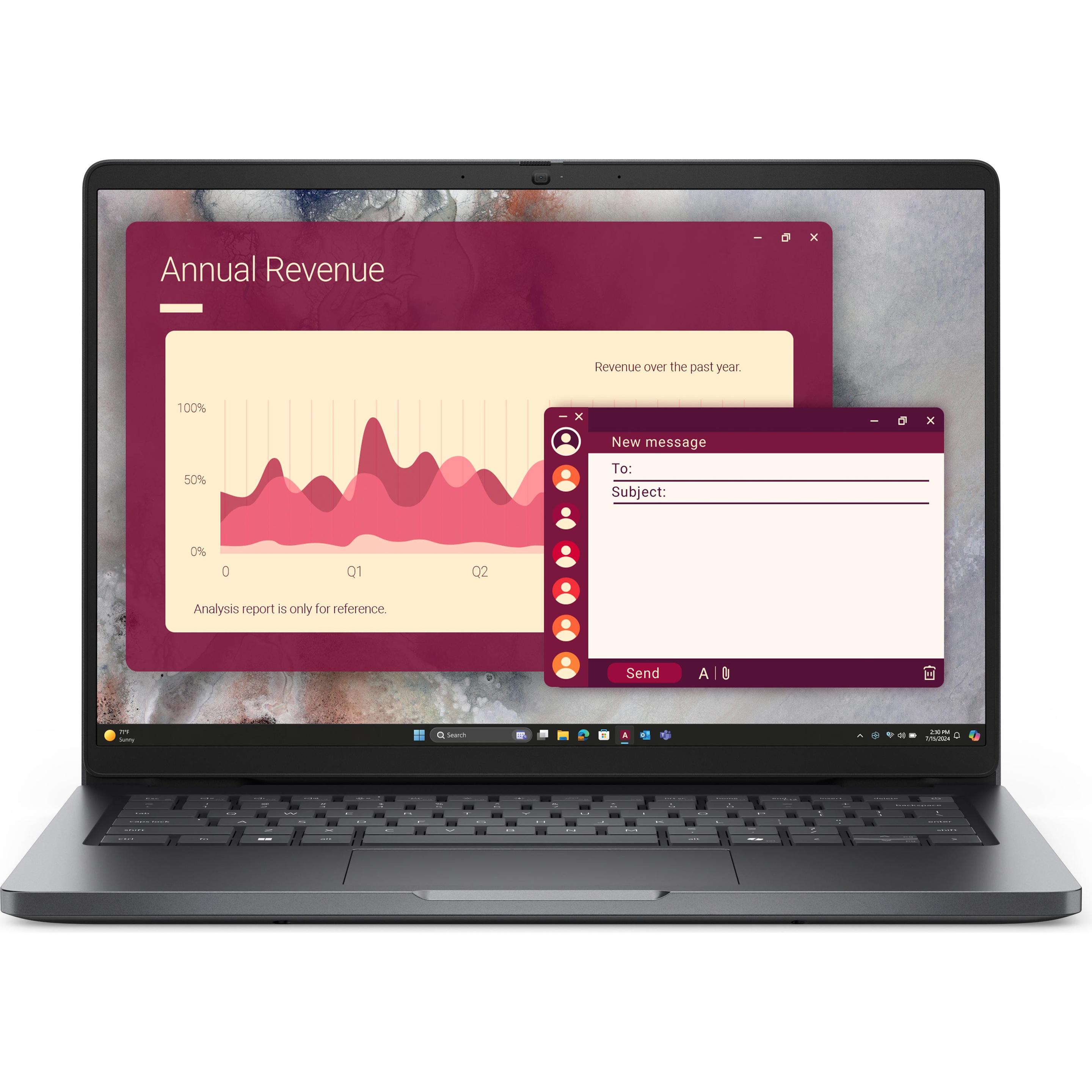 Dell Pro 14 PC14250 (14", Intel Core 5 120U, 16 GB, 512 GB, DE), Notebook, Schwarz