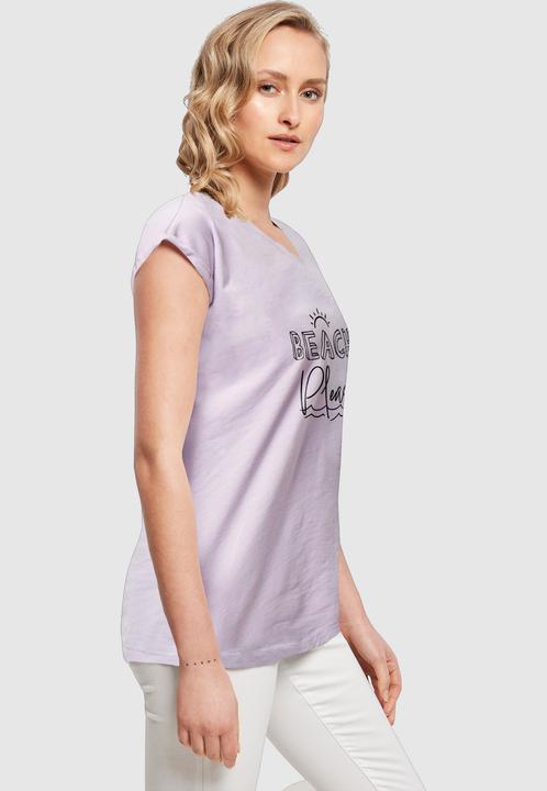 Produktbild Merchcode Ladies Beach Please Extended Shoulder Tee - 112615 (XXL)