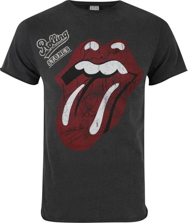 Produktbild Amplified Rolling Stones Zunge Autogramm TShirt (S)