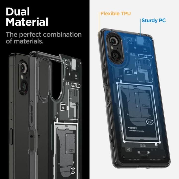 Productafbeelding Spigen Ultra Hybrid hoesje voor Sony Xperia 5 V - Zero One (Sony Xperia 5 V)