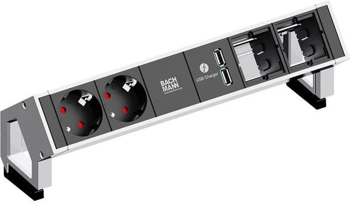 Image du produit Bachmann DESK2 - 2xSchuko, 1xUSB & (6 x, CEE 7/3, 0.20 m)