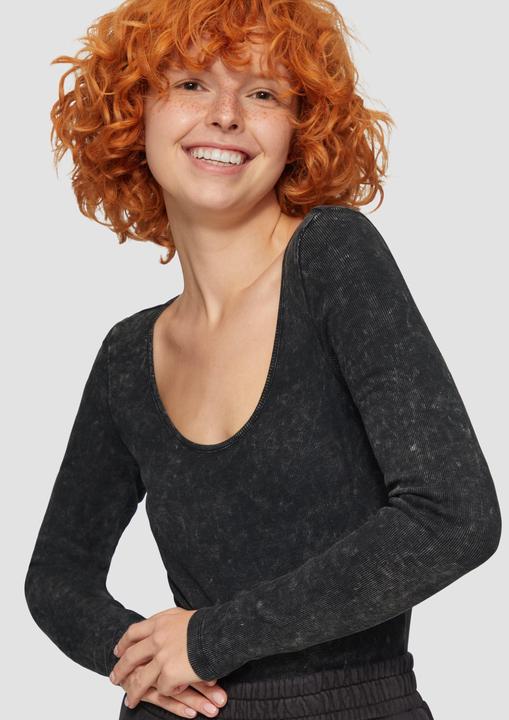 Actual product image S.Oliver T-Shirt Body Gewaschener Body mit Rippstruktur (XL)