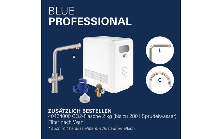 Image du produit Grohe Ensemble de becs en L bleu professionnel