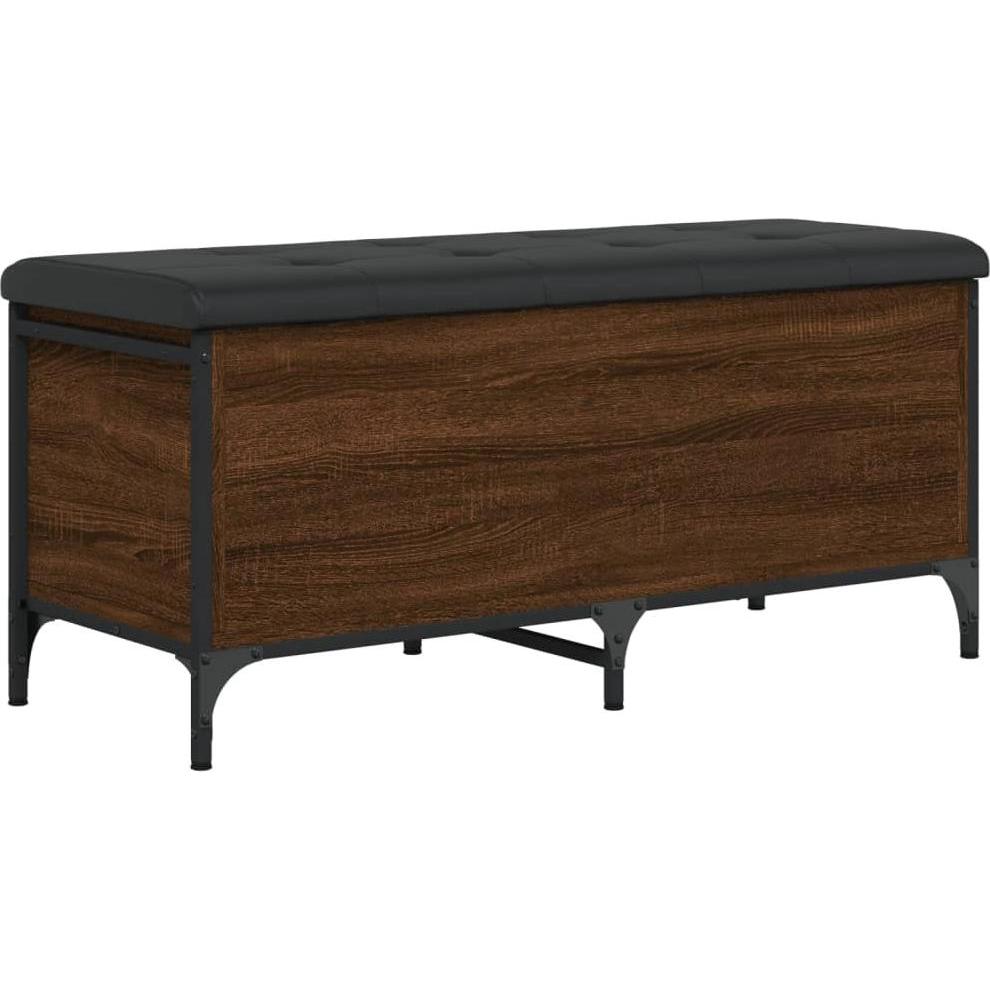 VidaXL, Sitzbank, Sitzbank mit Stauraum Braun Eiche 102x42x45 cm (42 cm)