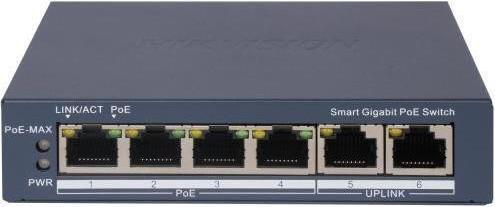 Hikvision DS-3E1506P-EI Switch L2 Smart Managed 4 (6 ports)