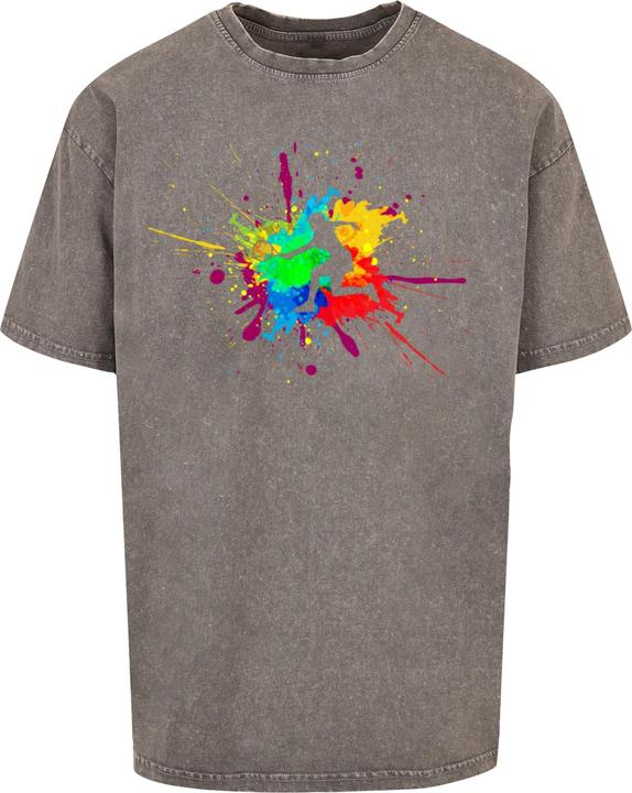 Merchcode Color Splash Player Acid Washed Oversized Tee - 117937 (M)