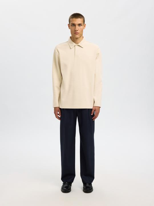 Produktbild Selected 100% Baumwoll Langarm-Poloshirt (M)