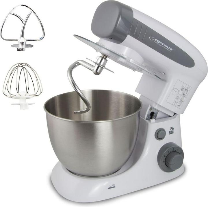Actual product image Esperanza EKM024 mixer Stand mixer Grey (800 W, 4 l)