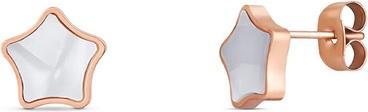 Vuch Moore Rose Gold Steel Star Earrings