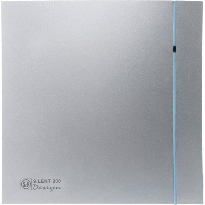 Soler&Palau Fan SILENT-200 CHZ SILVER DESIGN - 3C 5210606000, Ventilator, Silber