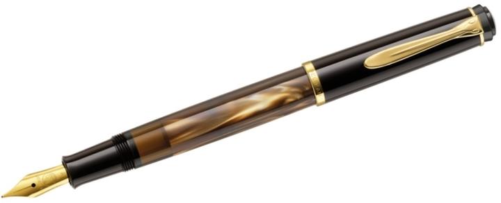 Produktbild Pelikan Füllhalter M200 Braun-Marm. EF Etui (Braun-Marmoriert, 1 x)
