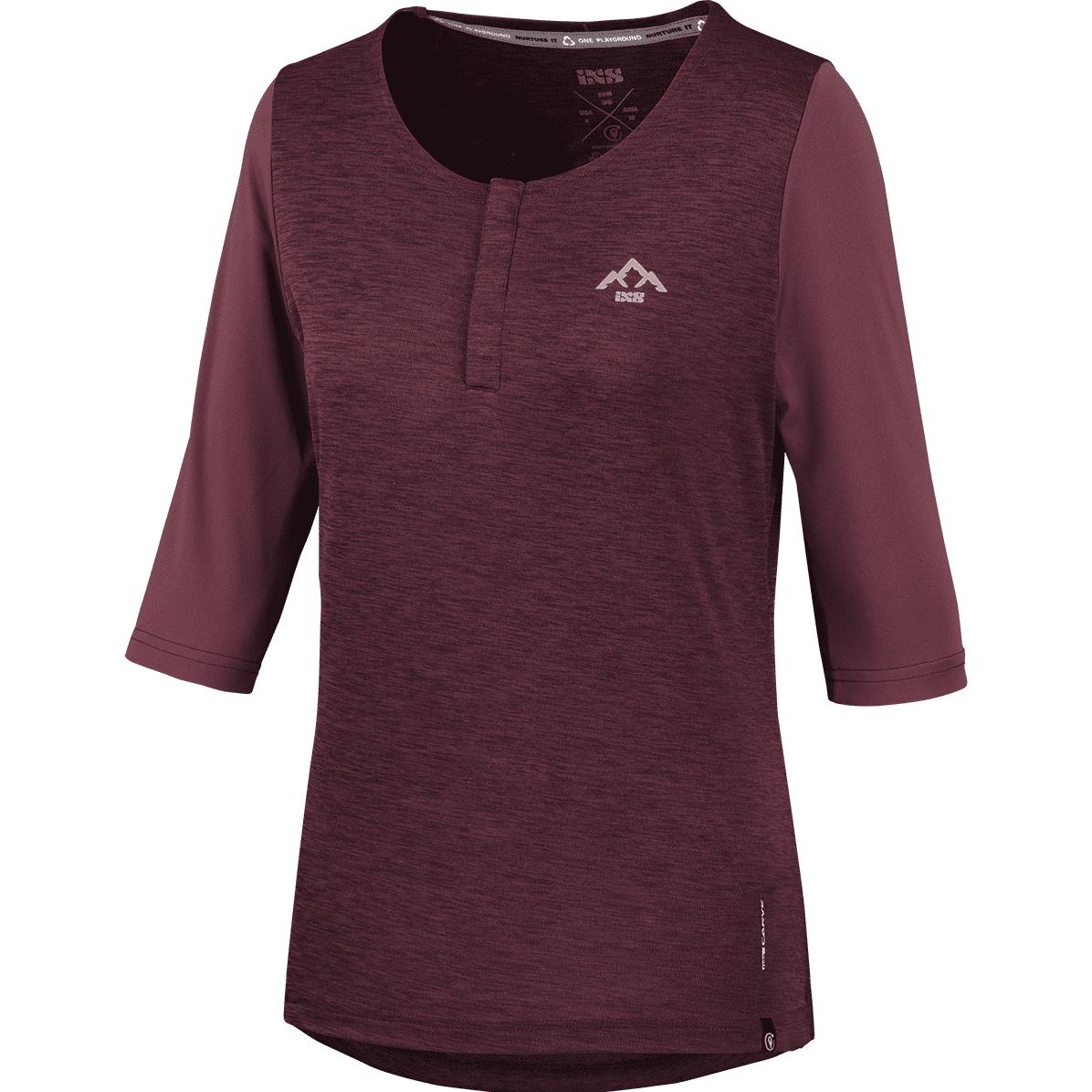 iXS, Damen, Velotrikot, Carve X Damen 3/4 Henley (42), Rot, 42