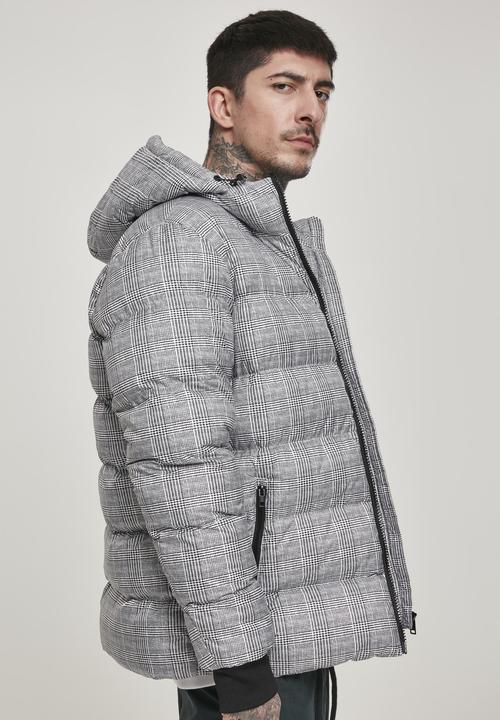 Produktbild Urban Classics Hooded Check Puffer Jacket (S)
