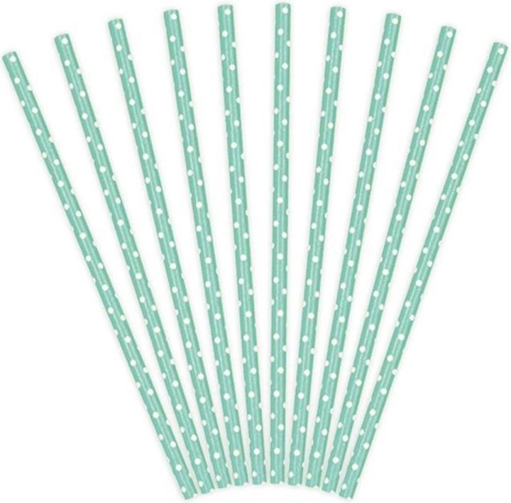 Image du produit Westmark 50 pailles en papier, vert avec des points blancs, 19,7 cm,50sb (50 x)