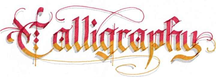 Produktbild Faber-Castell Tuschestifte Pitt Artist Pen Calligraphy 8 Farben (Gelb, Silber, Pink, Schwarz, Braun, Grün, Weiss, 8 x)