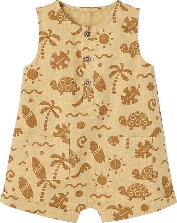 Immagine prodotto Vertbaudet Kurzer Baby Overall in Leinenoptik mit Strand-Motiven (62)
