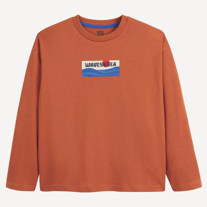 Actual product image La Redoute Collections Bedrucktes Oversize-Langarmshirt (116)