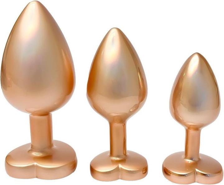 Produktbild Dreamtoys DREAM TOYS SET Gleaming Love Plug korek analny Gold 3szt.