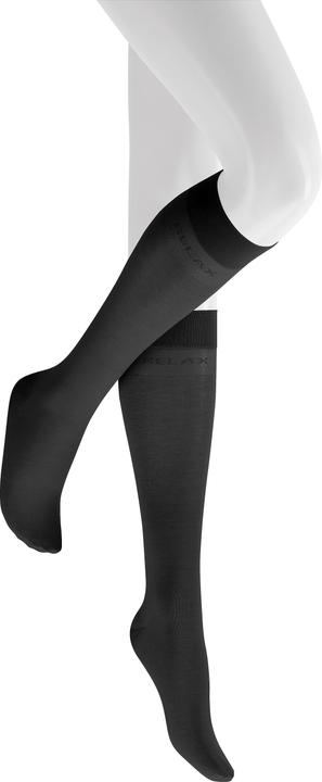 Actual product image Hudson Relax Light (3-pack) ladies' knee-high socks, colour 005 black, size 39-42 (Single pack, 39 - 42)