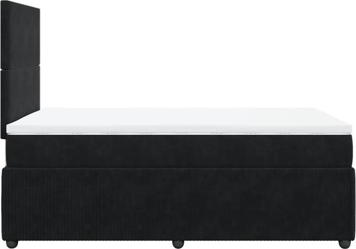 Actual product image vidaXL Bo x spring bed with mattress 120 x 190 cm velvet (120 x 190 cm)