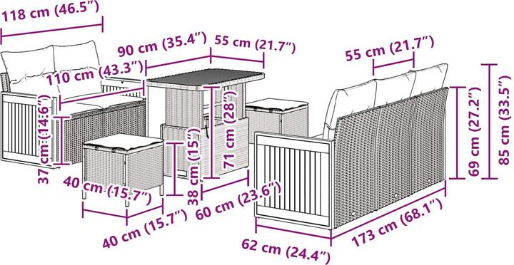 Produktbild vidaXL Nathan