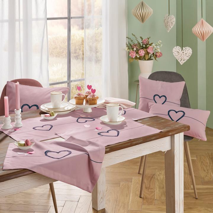 Actual product image Erwin Müller Tischläufer "Herz" (100 x 40 cm)