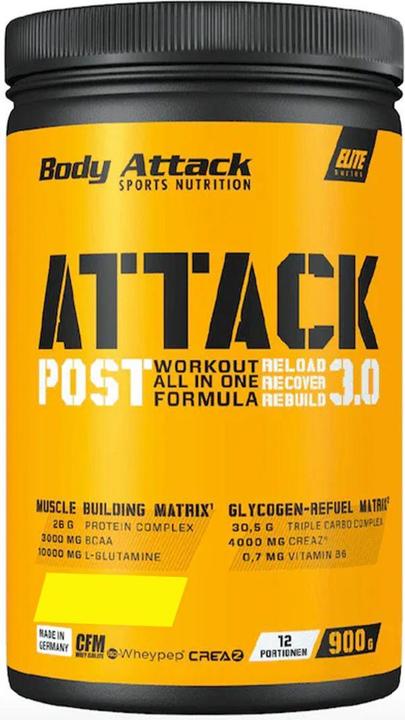 Image du produit Body Attack Post Attack 3.0 (boîte de 900g) (Fruits exotiques, 1 x, 900 g)