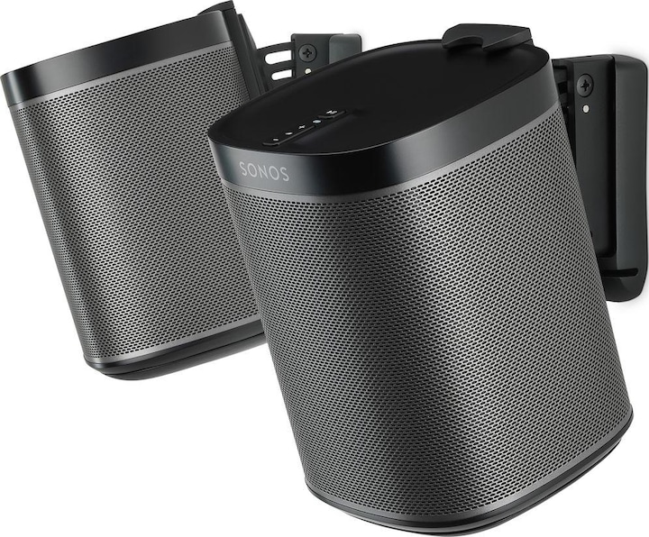 Immagine prodotto Flexson Supporto da parete per Sonos One e Play:1 (1 coppia, Installazione a parete, Perno di rotazione, Inclinabile, Rotante)