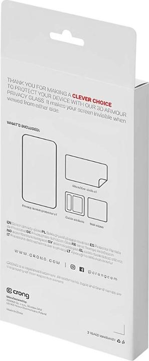 Immagine prodotto Crong 3D Armour Glas (1 pz., Apple iPhone 16 Pro)