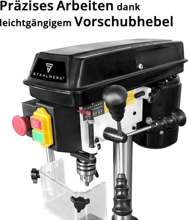 Produktbild Stahlwerk Säulenbohrmaschine BD-350 ST 350W Leistung 620-2.620 U/min Ø 13 mm