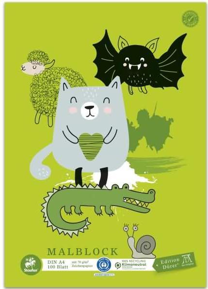 Produktbild Edition Dürer Malblock green DIN A4 (A4, Blanko, Weicher Einband)