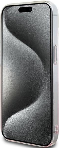 Actual product image Hello Kitty HKHCP15SHDGKEP iPhone 15 6.1 różowy/pink hardcase IML Gradient Electrop Kitty Head (Apple iPhone 15)