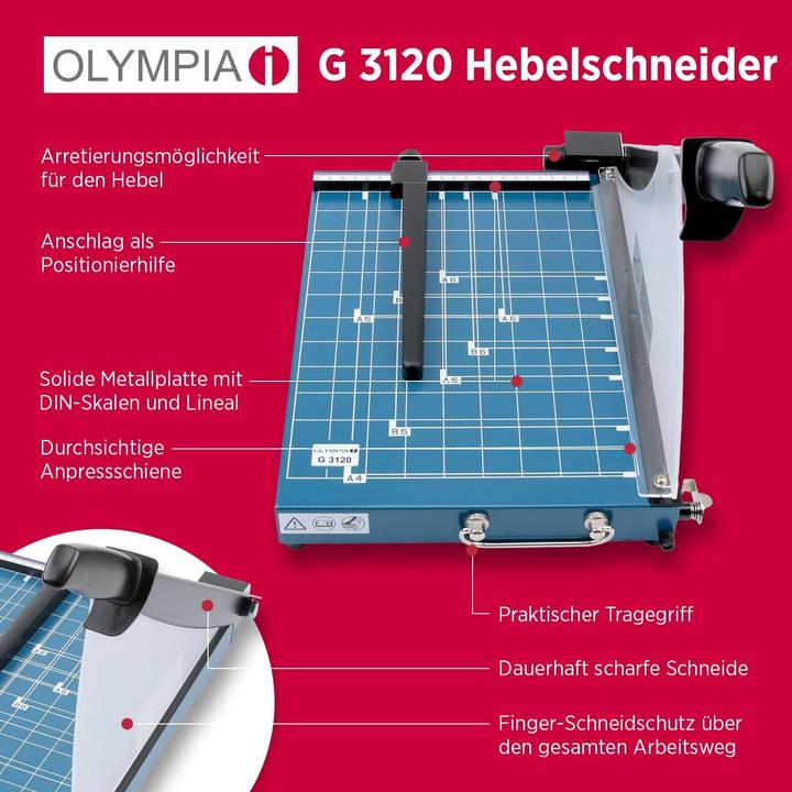 Image du produit Olympia Machine à découper G 3120 (20 feuilles, A4)