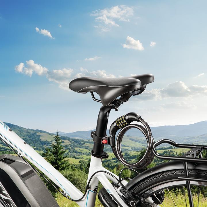Produktbild Hama Fahrrad-Zahlenspiralschloss, 120 cm, Schwarz (120 cm)
